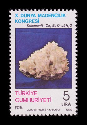 Colemanite - Turkey - 1979 -- 05/05/09