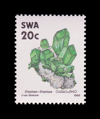 Dioptase - South West Africa - 1989 -- 03/02/09
