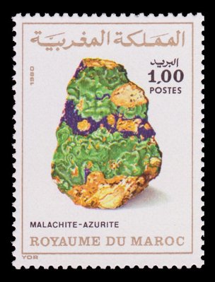 Malachite, Azurite - Morocco - 1980 -- 02/10/08