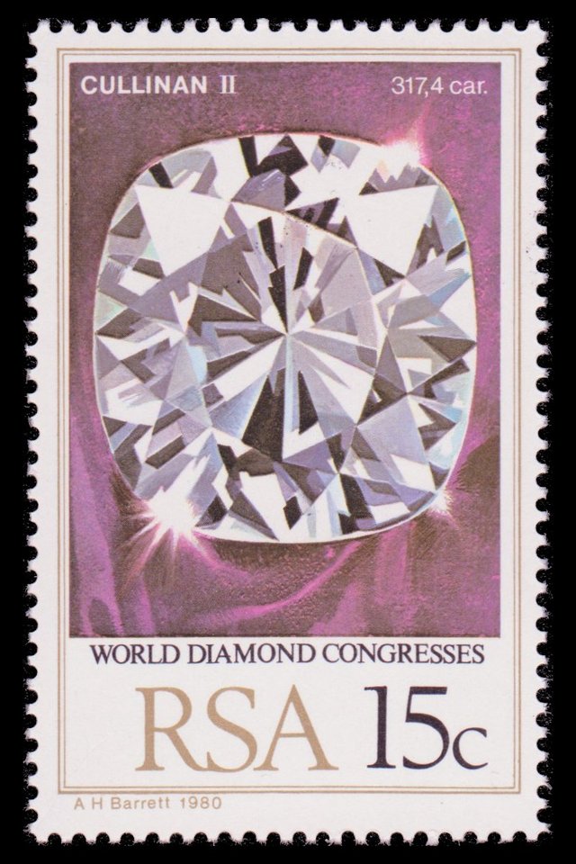 Diamond Cullinan II, the Lesser Star of Africa - South Africa - 1980